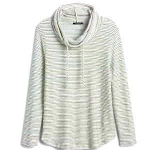 Pink Clover Large Poplar Cowl Neck Brushed Knit Top